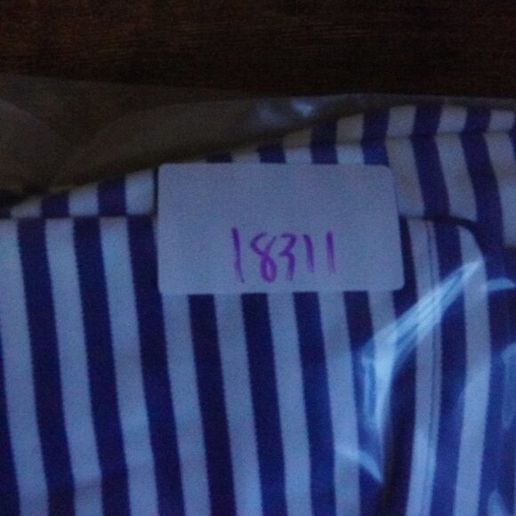 Peter Millar Summer Comfort Polo Shirt Mens Extra Large Striped Blue Golfer - Picture 10 of 10